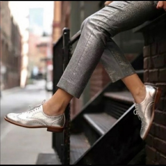 Nwt Banana Republic Metallic Silver 